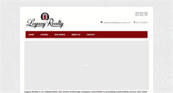 Desktop Screenshot of legacy-realty.com