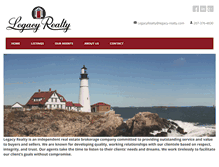 Tablet Screenshot of legacy-realty.com